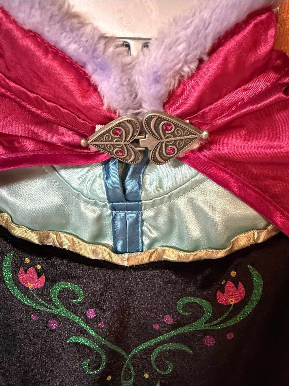 Girls Pink and Blue Princess Costume with Cape - Picture 2 of 5